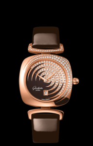 Glashutte Original Pavonina Gold Cold Enamel Brown Diamond (1-03-01-04-15-01)