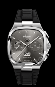 Glashutte Original Seventies Chronograph Panorama Date Ruthenium Rubber (1-37-02-01-02-33)