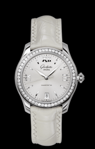 Glashutte Original Lady Serenade Silver Diamond Bezel Clasp (1-39-22-02-22-04)