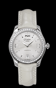 Glashutte Original Lady Serenade Silver Diamond Bezel Buckle (1-39-22-02-22-44)