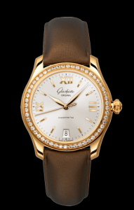 Glashutte Original Lady Serenade Gold Silver Diamond Bezel (1-39-22-04-11-04)