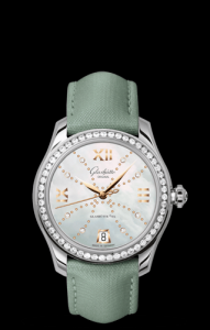 Glashutte Original Lady Serenade MOP Index Line Diamond Bezel (1-39-22-12-22-04)