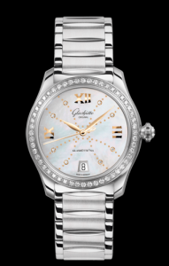 Glashutte Original Lady Serenade MOP Index Line Diamond Bezel Bracelet (1-39-22-12-22-34)