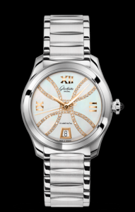 Glashutte Original Lady Serenade MOP Diamond Index Line Bracelet (1-39-22-14-02-34)