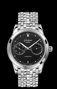 Glashutte Original Senator Hand Date Black Bracelet (1-39-58-01-02-14)