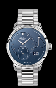 Glashutte Original PanoReserve Stainless Steel Blue Bracelet (1-65-01-12-26-70)