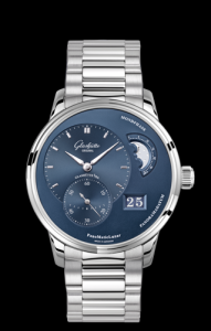 Glashutte Original PanoMatic Lunar Stainless Steel Blue Bracelet (1-90-02-46-32-70)