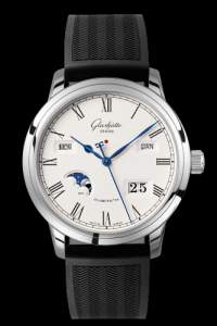 Glashutte Original Senator Perpetual Calendar Stainless Steel Rubber (100-02-22-12-04)