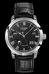 Glashutte Original Senator Perpetual Calendar Stainless Steel Black (100-02-25-12-05)