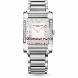 Baume & Mercier Hampton Lady Silver / Vertical Diamonds (10023)