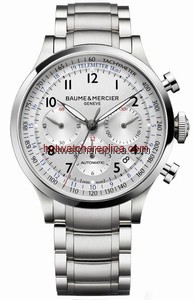 Baume & Mercier Capeland Chronograph 44 Silver / Bracelet (10064)