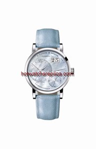 A. Lange & Sohne Kleine Lange 1 White Gold Blue Mother of Pearl (113.043)