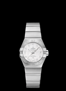 Omega Constellation 27mm Co-Axial Brushed MOP (123.10.27.20.55.002)