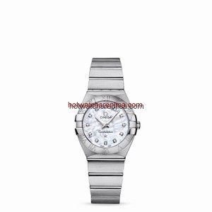 Omega Constellation 27mm Quartz Brushed MOP (123.10.27.60.55.001)