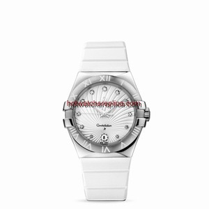 Omega Constellation 35mm Quartz White Rubber (123.12.35.60.52.001)