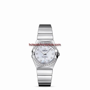 Omega Constellation 27mm Quartz Polished Diamond Bezel / MOP Supernova (123.15.27.60.55.004)