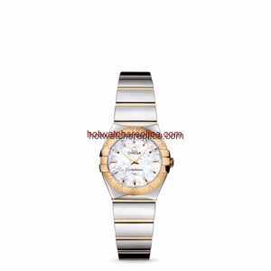 Omega Constellation 24mm Quartz Polished Two Tone / MOP (123.20.24.60.05.004)