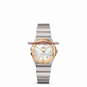 Omega Constellation 27mm Quartz Brushed Two Tone (123.20.27.60.02.002)