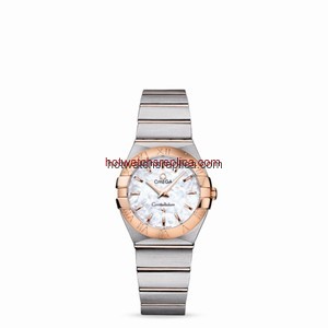 Omega Constellation 27mm Quartz Brushed Two Tone / MOP (123.20.27.60.05.001)