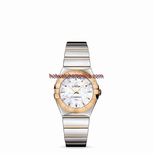 Omega Constellation 27mm Quartz Polished Two Tone / MOP (123.20.27.60.05.004)