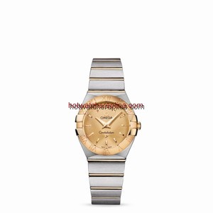 Omega Constellation 27mm Quartz Brushed Two Tone / Gold (123.20.27.60.08.001)