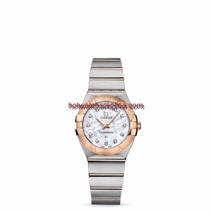 Omega Constellation 27mm Quartz Brushed Two Tone / MOP (123.20.27.60.55.001)
