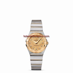 Omega Constellation 27mm Quartz Brushed Two Tone / Gold Supernova (123.20.27.60.58.001)