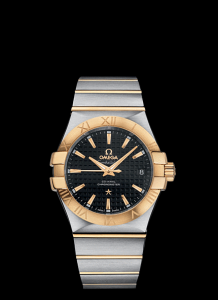 Omega Constellation 35mm Co-Axial Brushed Two Tone / Black (123.20.35.20.01.002)