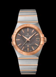 Omega Constellation Co-Axial 38mm Two Tone Red / Grey (123.20.38.21.06.002)
