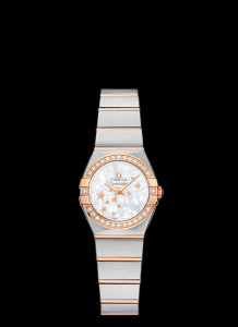 Omega Constellation 24mm Quartz Two Tone / Diamond Bezel / Stars (123.25.24.60.05.002)