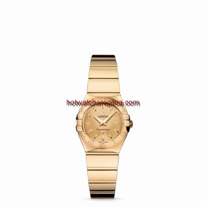 Omega Constellation 24mm Quartz Polished Yellow Gold / Champagne. (123.50.24.60.08.002)