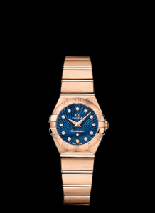Omega Constellation 24mm Quartz Red Gold / Blue Supernova (123.50.24.60.53.001)
