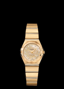 Omega Constellation 24mm Quartz Gold / Champagne MOP. (123.50.24.60.57.001)