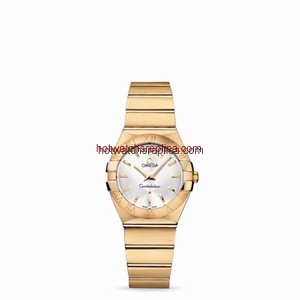 Omega Constellation 27mm Quartz Brushed Yellow Gold (123.50.27.60.02.002)