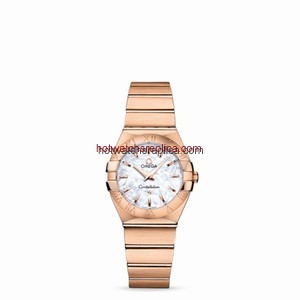 Omega Constellation 27mm Quartz Brushed Red Gold / MOP (123.50.27.60.05.001)