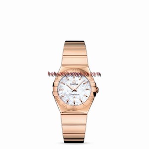 Omega Constellation 27mm Quartz Polished Red Gold / MOP (123.50.27.60.05.003)