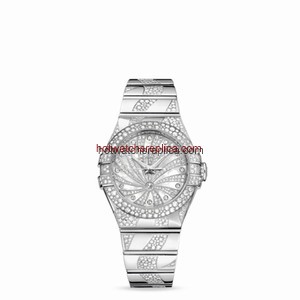 Omega Constellation 31mm Luxury Edition Co-Axial White Gold Snow Bracelet (123.55.31.20.55.009)