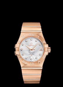 Omega Constellation Co-Axial 35mm Brushed Red Gold / Diamond (123.55.35.20.52.003)
