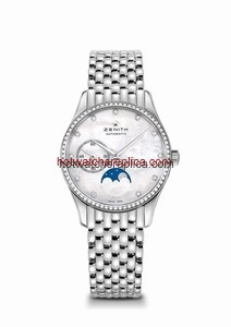 Zenith Elite Ultra Thin Lady Moonphase MOP / Diamond / Bracelet (16.2310.692/81.M2310)