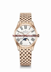 Zenith Elite Ultra Thin Lady Moonphase Rose Gold / Roman / Bracelet (18.2310.692/02.M2310)