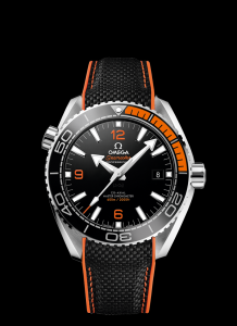 Omega Seamaster Planet Ocean 600M Co-Axial 43.5 Master Chronometer Black Orange Strap (215.32.44.21.01.001)
