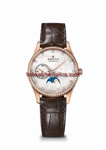 Zenith Elite Ultra Thin Lady Moonphase Rose Gold / MOP / Diamond (22.2310.692/81.C709)