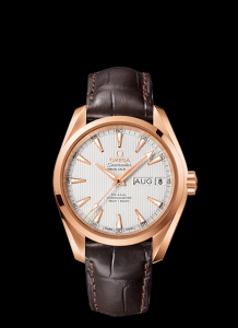 Omega Seamaster Aqua Terra 150M Co-Axial Annual Calendar 38.5mm Gold / Silver / Alligator (231.53.39.22.02.001)