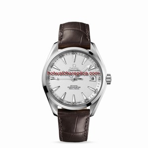 Omega Seamaster Aqua Terra 150M Co-Axial 38.5mm Silver / Alligator (231.13.39.21.02.001)