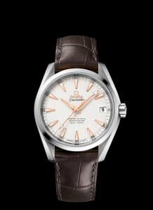 Omega Seamaster Aqua Terra 150M Master Co-Axial 38.5mm Silver / Alligator (231.13.39.21.02.003)