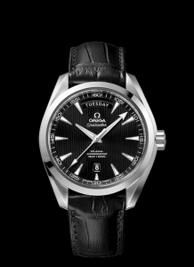 Omega Seamaster Aqua Terra 150m Co-Axial Day-Date 41.5mm Black / Alligator (231.13.42.22.01.001)