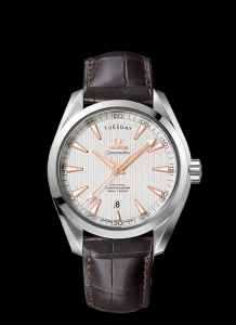 Omega Seamaster Aqua Terra 150m Co-Axial Day-Date 41.5mm Silver / Alligator (231.13.42.22.02.001)