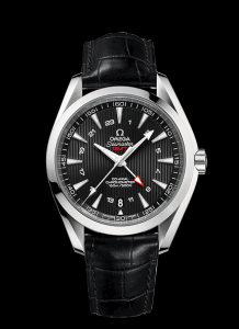 Omega Seamaster Aqua Terra 150M Co-Axial GMT calibre 8605 Black / Alligator (231.13.43.22.01.001)