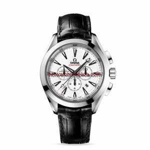 Omega Seamaster Aqua Terra 150M Chrono Co-Axial Silver / Alligator (231.13.44.50.04.001)