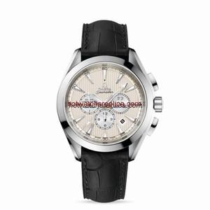 Omega Seamaster Aqua Terra 150M Chrono Co-Axial Ivory / Alligator (231.13.44.50.09.001)